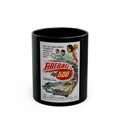 FIREBALL 500 1966 Movie Poster - Black Coffee Mug-11oz-Go Mug Yourself