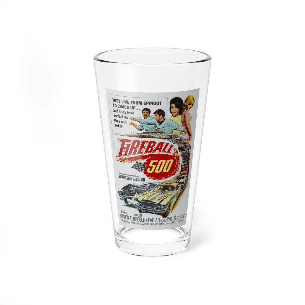 FIREBALL 500 1966 Movie Poster - Pint Glass 16oz-16oz-Go Mug Yourself