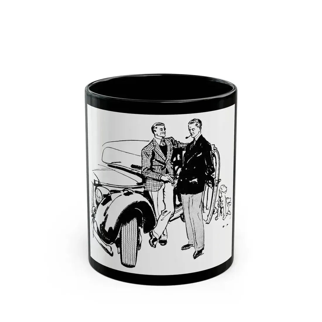 Firestone advertisement, 1948 - Black Coffee Mug 11oz - Go Mug Yourself