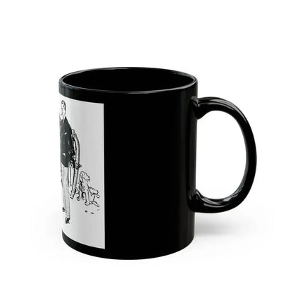 Firestone advertisement, 1948 - Black Coffee Mug - Go Mug Yourself