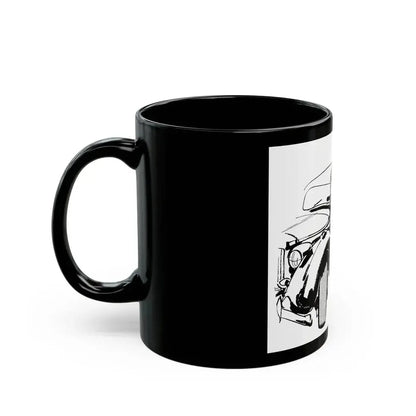 Firestone advertisement, 1948 - Black Coffee Mug - Go Mug Yourself