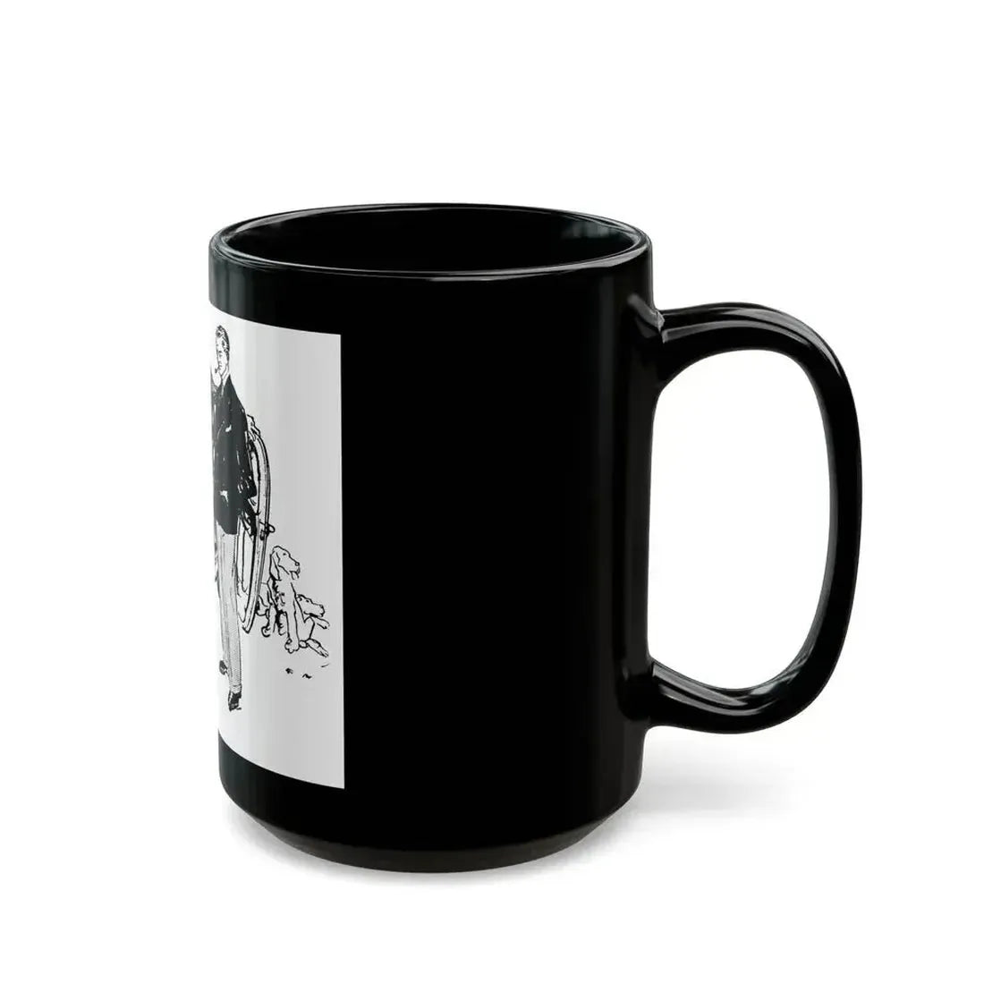 Firestone advertisement, 1948 - Black Coffee Mug - Go Mug Yourself
