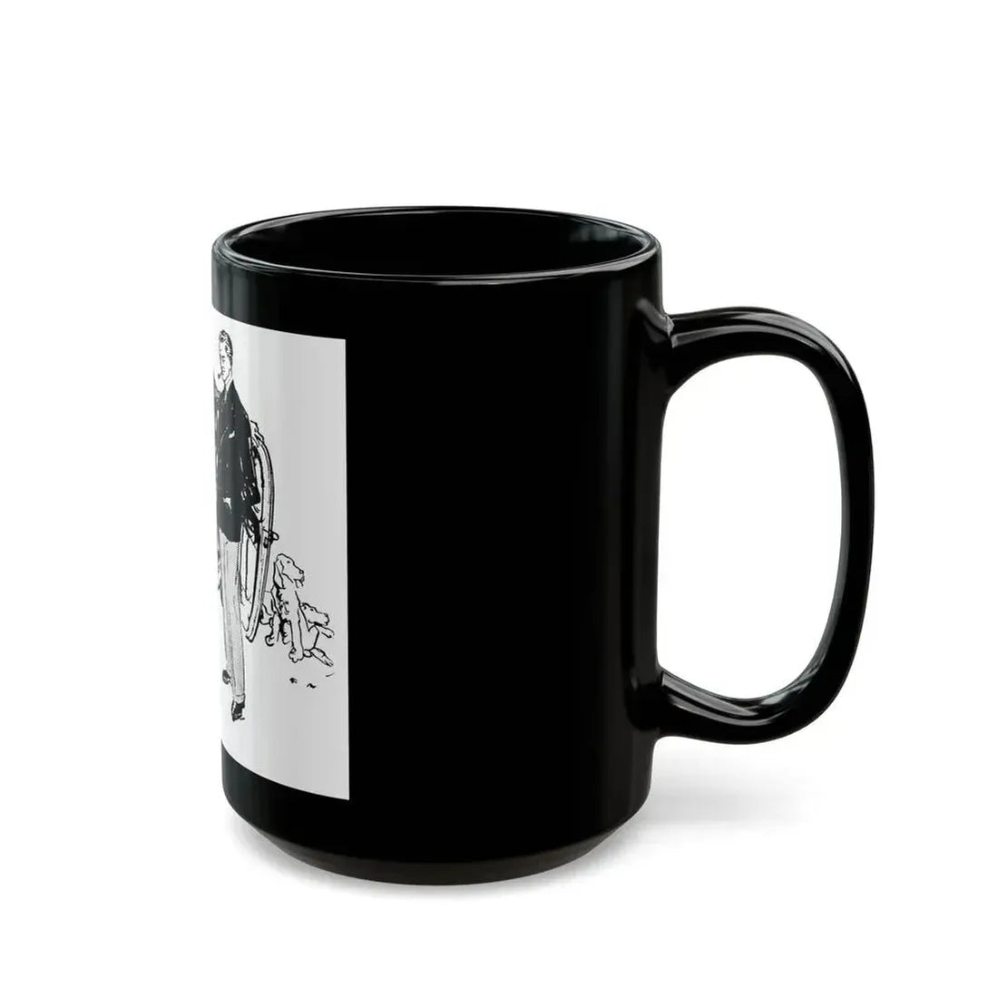 Firestone advertisement, 1948 - Black Coffee Mug - Go Mug Yourself