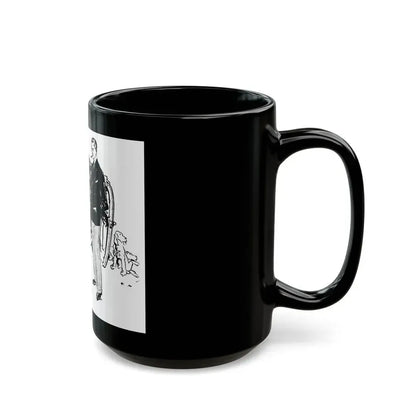 Firestone advertisement, 1948 - Black Coffee Mug - Go Mug Yourself