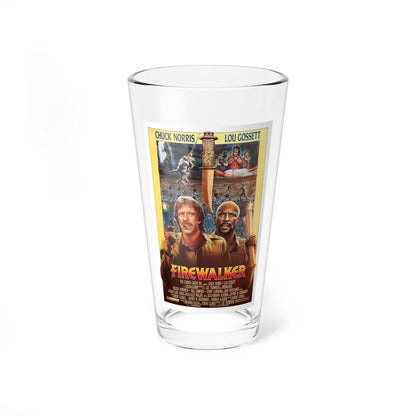 FIREWALKER 1986 Movie Poster - Pint Glass 16oz-16oz-Go Mug Yourself