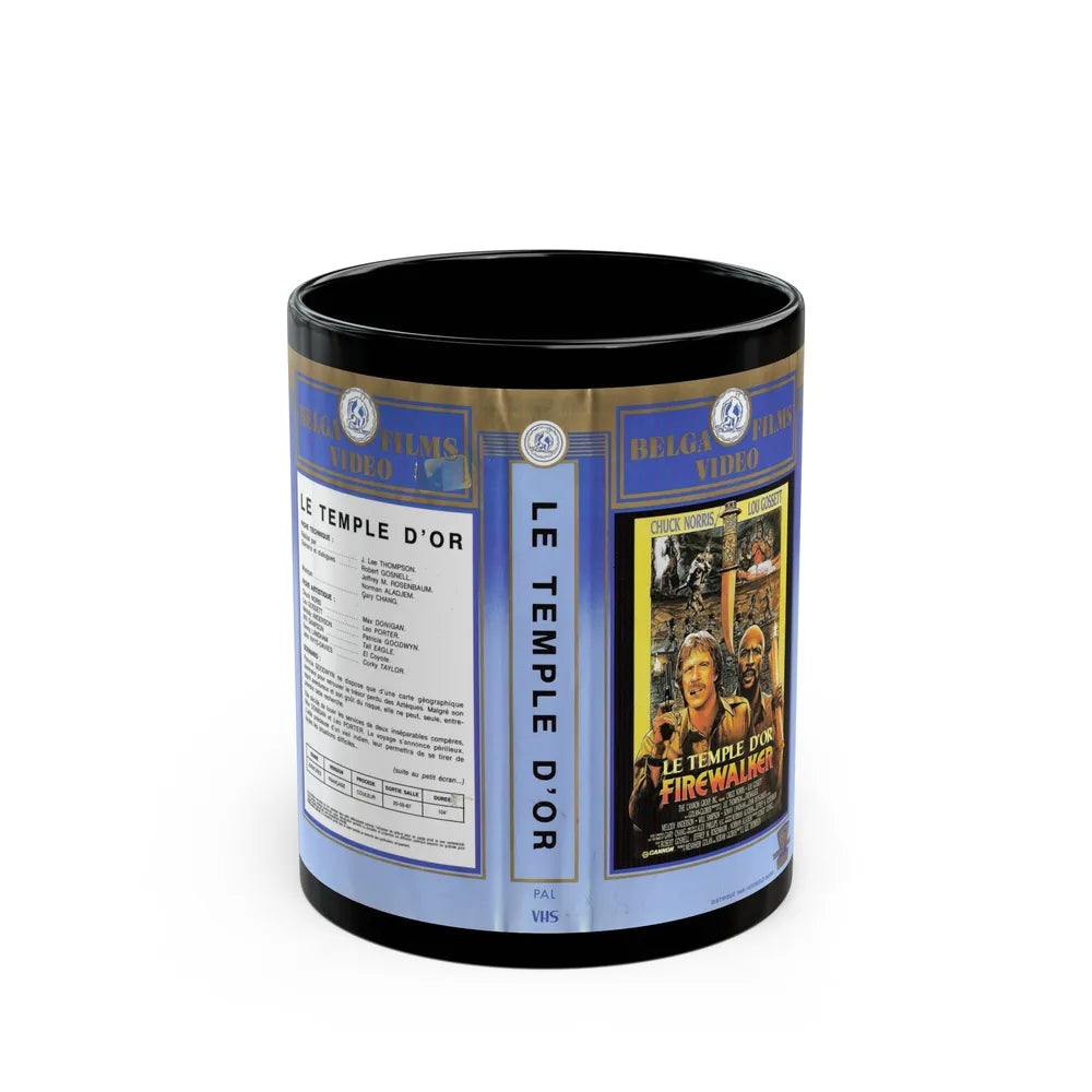 FIREWALKER (VHS COVER) - Black Coffee Mug-11oz-Go Mug Yourself