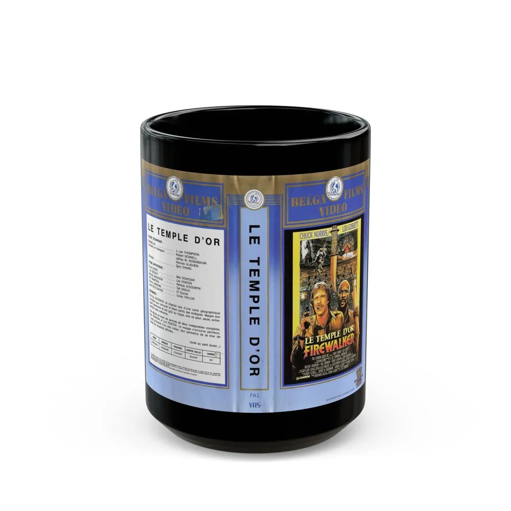 FIREWALKER (VHS COVER) - Black Coffee Mug-15oz-Go Mug Yourself