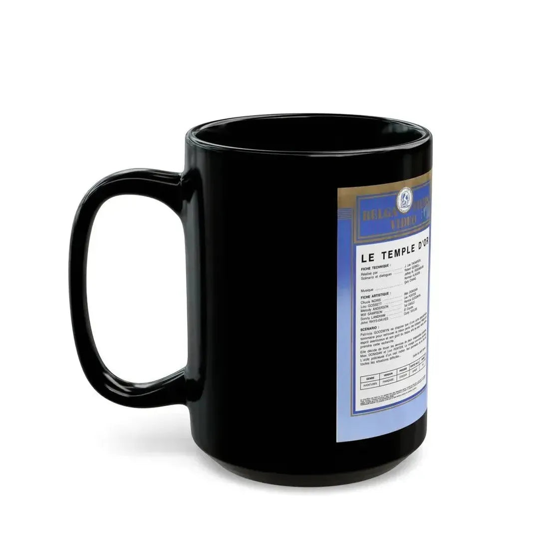 FIREWALKER (VHS COVER) - Black Coffee Mug - Go Mug Yourself