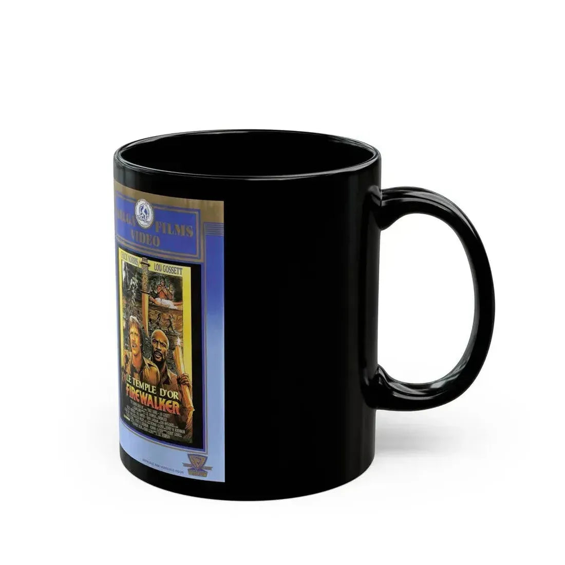 FIREWALKER (VHS COVER) - Black Coffee Mug - Go Mug Yourself
