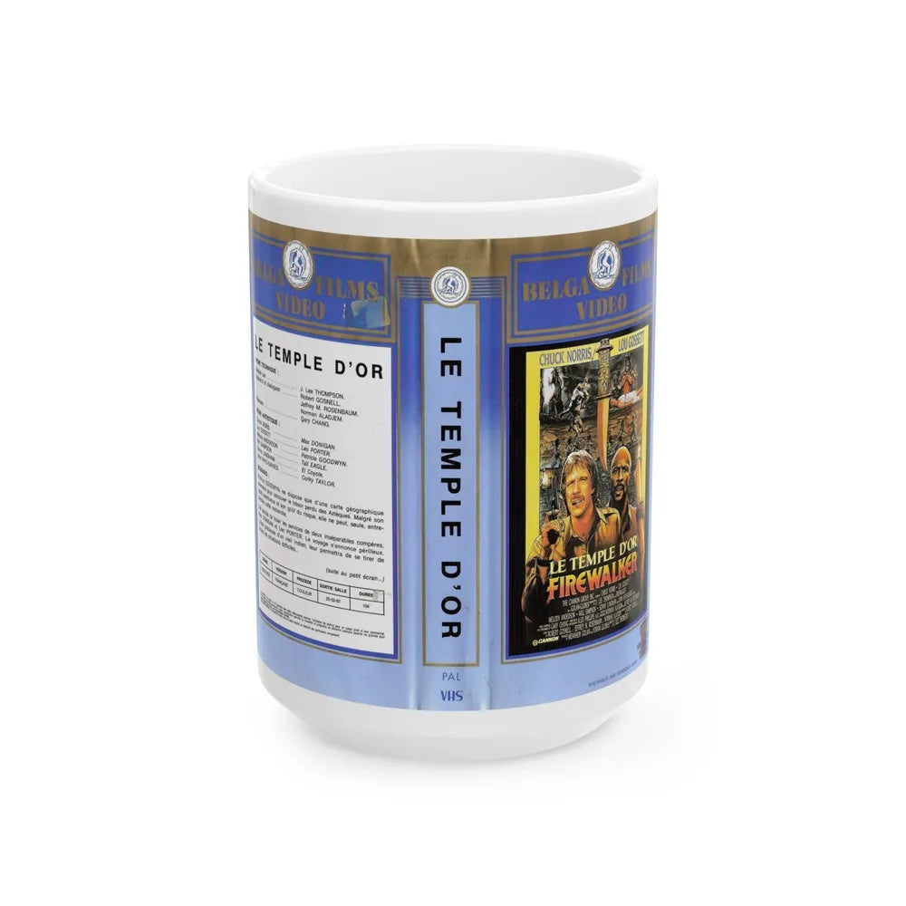 FIREWALKER (VHS COVER) - White Coffee Mug-15oz-Go Mug Yourself