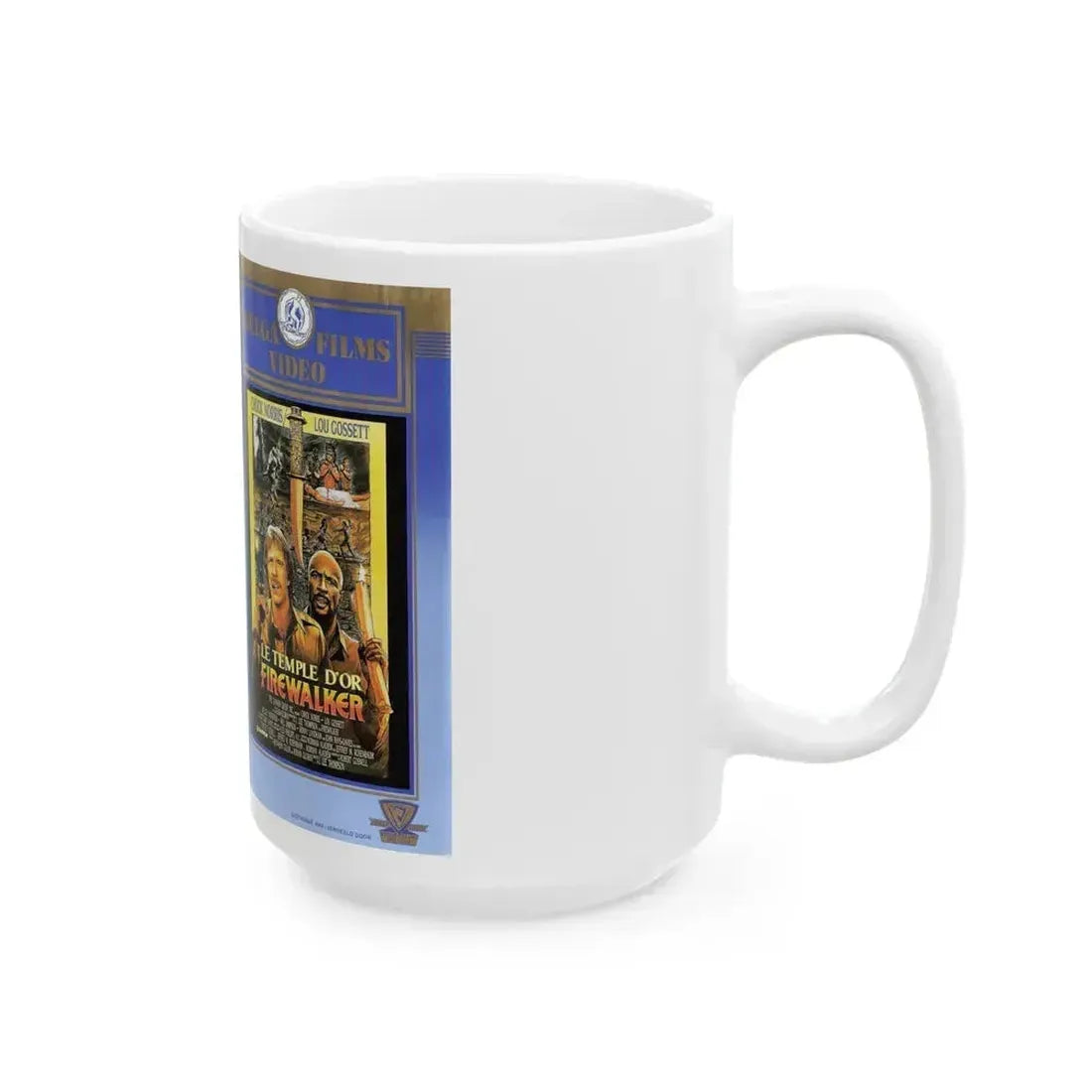 FIREWALKER (VHS COVER) - White Coffee Mug - Go Mug Yourself