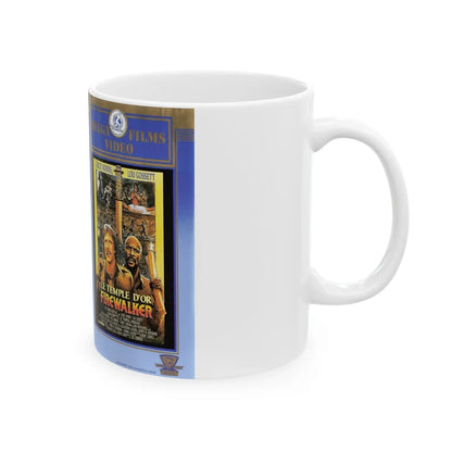 FIREWALKER (VHS COVER) - White Coffee Mug-Go Mug Yourself