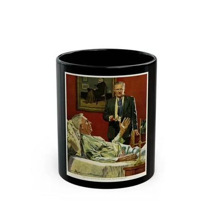 Firing the Family Doctor, 1952 - Black Coffee Mug 11oz - Go Mug Yourself