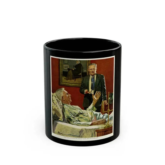 Firing the Family Doctor, 1952 - Black Coffee Mug 11oz - Go Mug Yourself