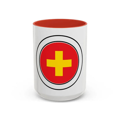 First Aid (Boy Scout Merit Badge) Accent Coffee Mug 15oz Red - Go Mug Yourself