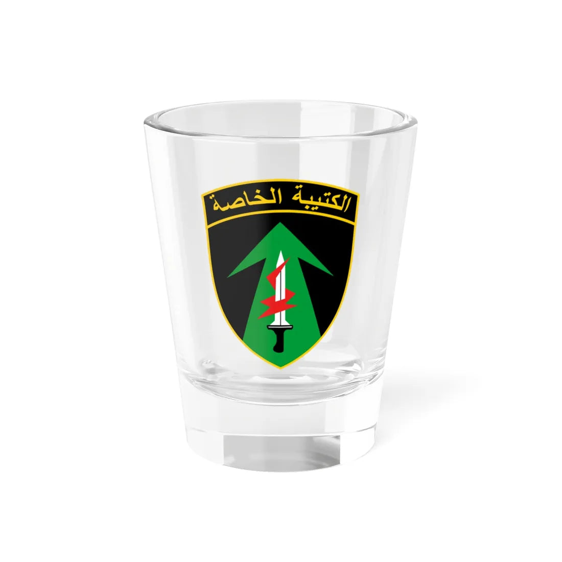 First Battalion SSI Palestine (Palestine) (Coat of Arms) Shot Glass 1.5oz 1.5oz - Go Mug Yourself
