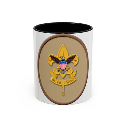 First Class (Boy Scout Merit Badge) Accent Coffee Mug 11oz Black - Go Mug Yourself