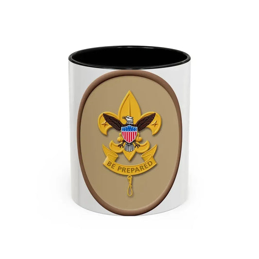 First Class (Boy Scout Merit Badge) Accent Coffee Mug 11oz Black - Go Mug Yourself
