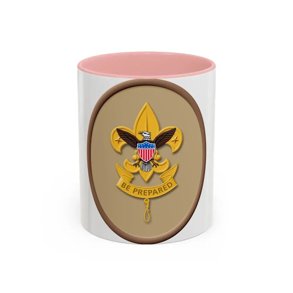 First Class (Boy Scout Merit Badge) Accent Coffee Mug 11oz Pink - Go Mug Yourself