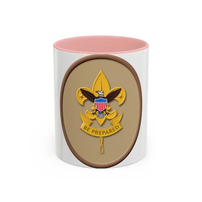 First Class (Boy Scout Merit Badge) Accent Coffee Mug 11oz Pink - Go Mug Yourself