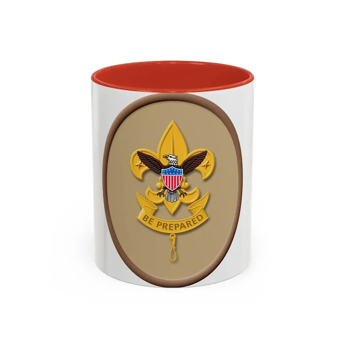 First Class (Boy Scout Merit Badge) Accent Coffee Mug 11oz Red - Go Mug Yourself