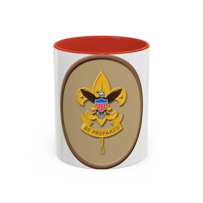First Class (Boy Scout Merit Badge) Accent Coffee Mug 11oz Red - Go Mug Yourself
