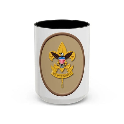 First Class (Boy Scout Merit Badge) Accent Coffee Mug 15oz Black - Go Mug Yourself