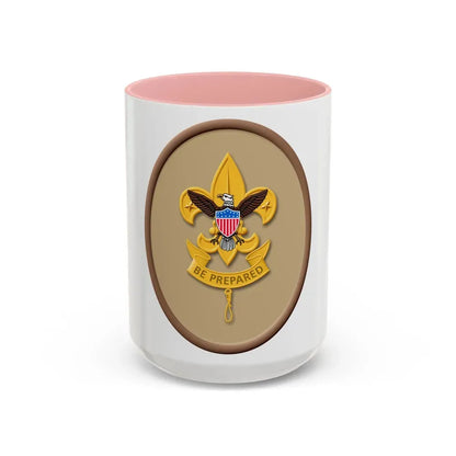 First Class (Boy Scout Merit Badge) Accent Coffee Mug 15oz Pink - Go Mug Yourself