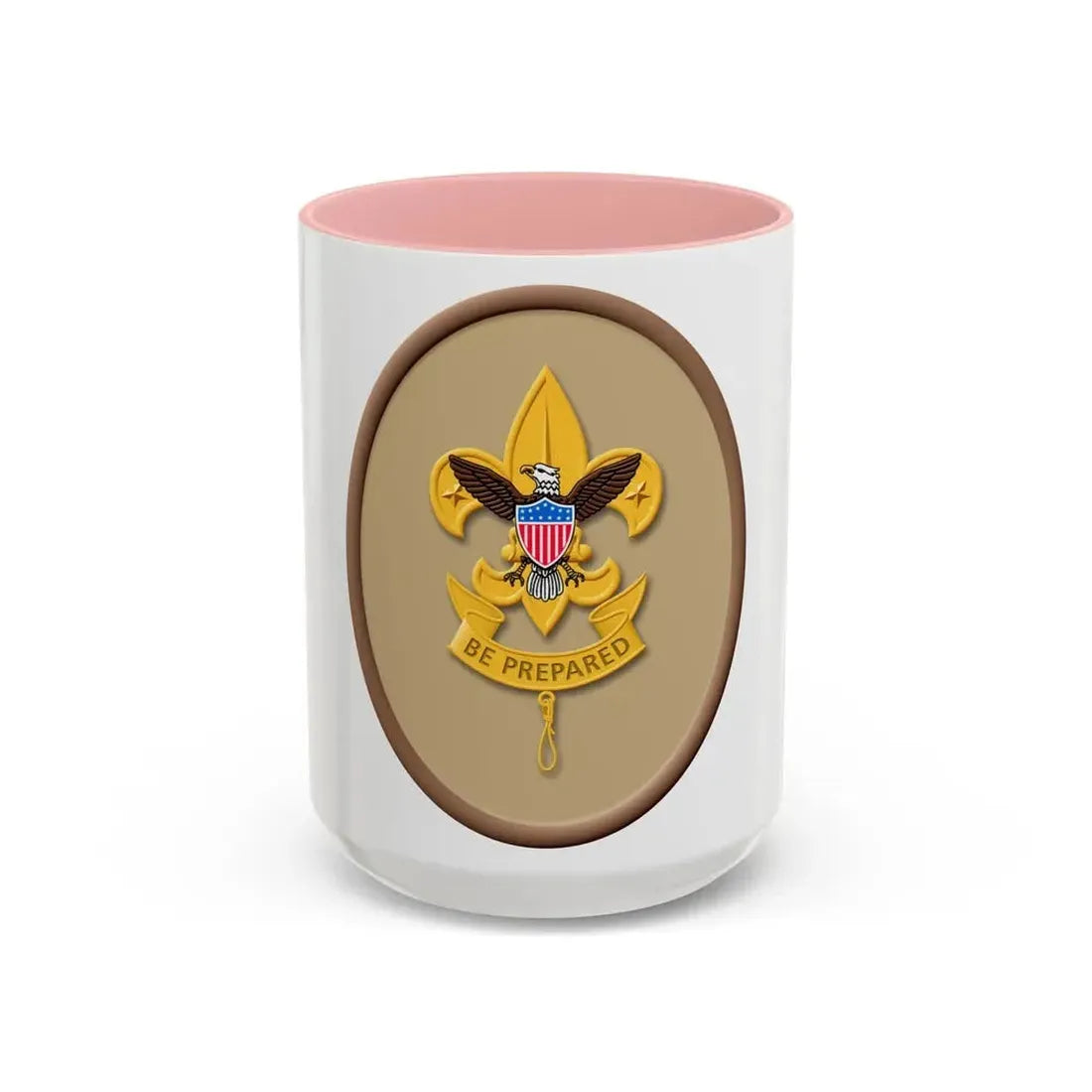 First Class (Boy Scout Merit Badge) Accent Coffee Mug 15oz Pink - Go Mug Yourself