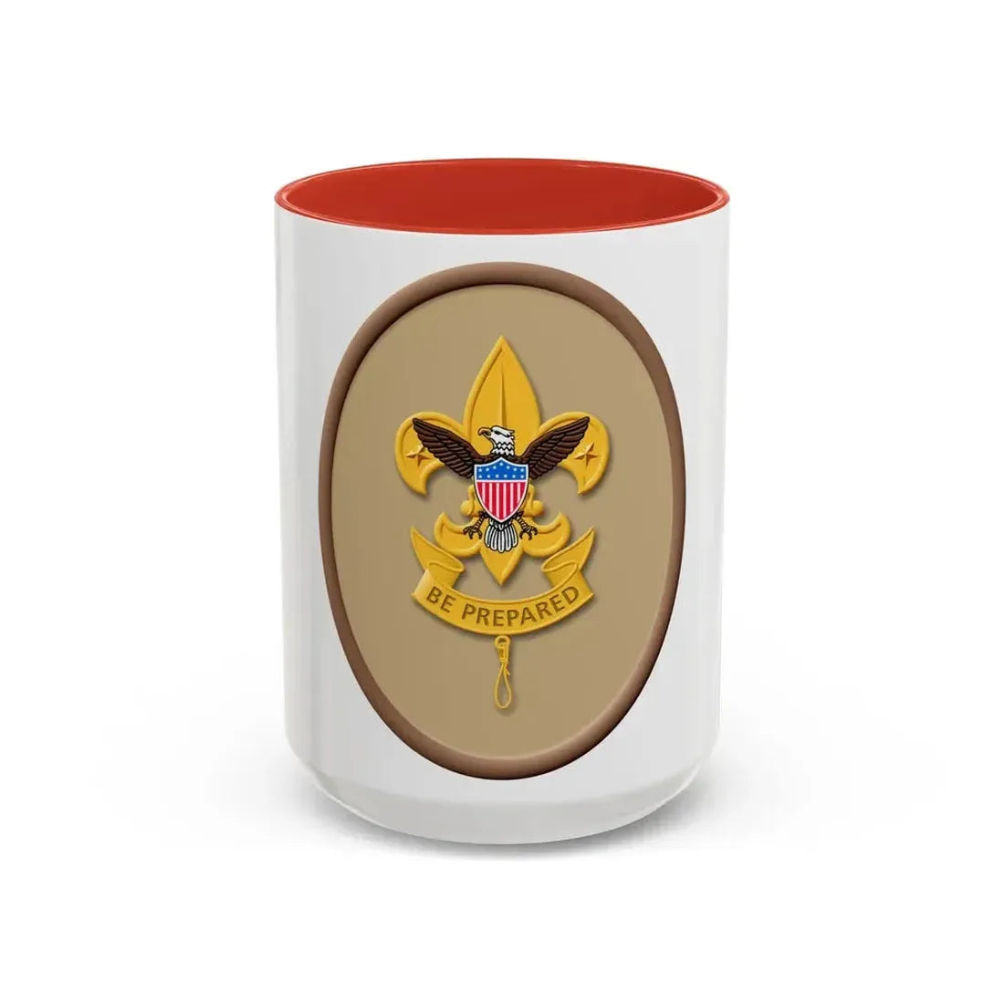 First Class (Boy Scout Merit Badge) Accent Coffee Mug 15oz Red - Go Mug Yourself