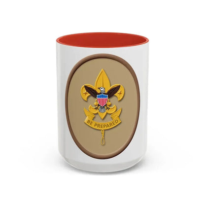 First Class (Boy Scout Merit Badge) Accent Coffee Mug 15oz Red - Go Mug Yourself