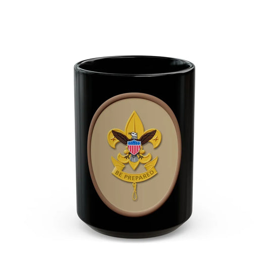 First Class (Boy Scout Merit Badge) Black Coffee Mug-15oz-Go Mug Yourself