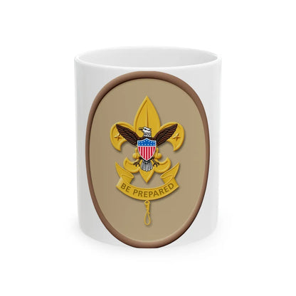 First Class (Boy Scout Merit Badge) White Coffee Mug-11oz-Go Mug Yourself