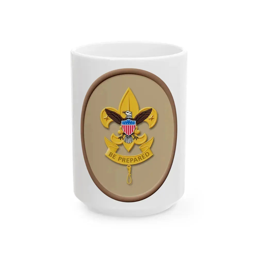 First Class (Boy Scout Merit Badge) White Coffee Mug 15oz - Go Mug Yourself