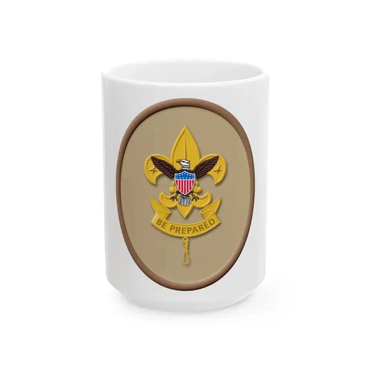 First Class (Boy Scout Merit Badge) White Coffee Mug 15oz - Go Mug Yourself