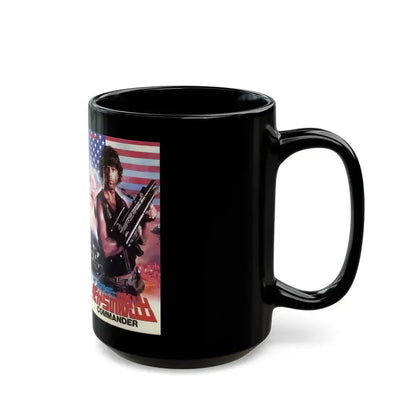 FIRST COMMANDER (VHS COVER) - Black Coffee Mug - Go Mug Yourself