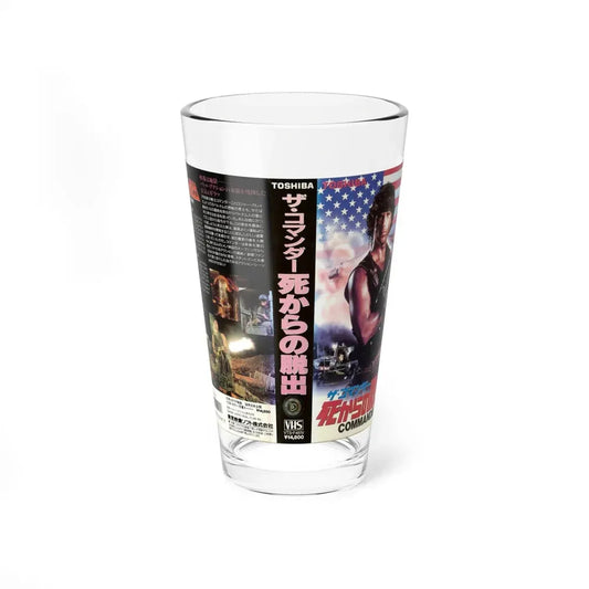 FIRST COMMANDER (VHS COVER) Pint Glass 16oz 16oz - Go Mug Yourself
