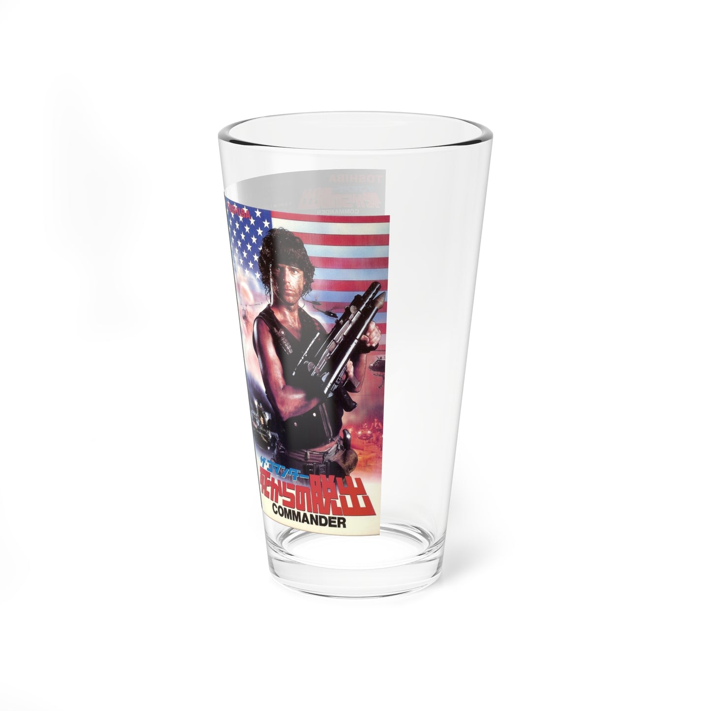 FIRST COMMANDER (VHS COVER) Pint Glass 16oz-Go Mug Yourself