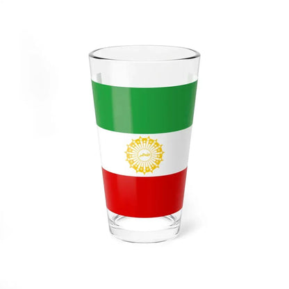 First Flag of I.R.Iran 3-2 (Iran) Pint Glass 16oz 16oz - Go Mug Yourself
