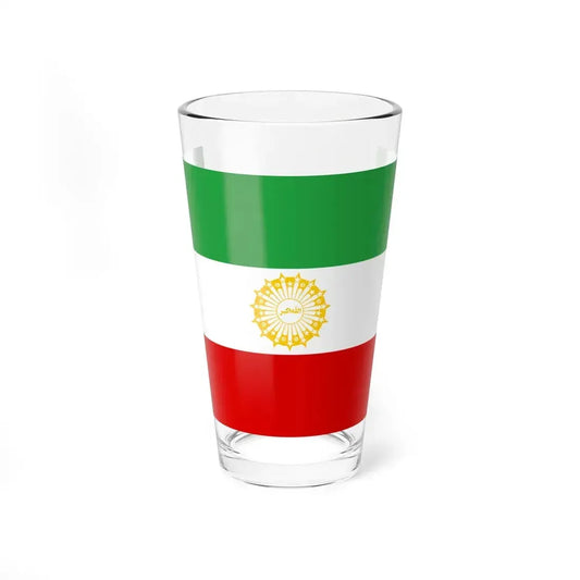 First Flag of I.R.Iran 3-2 (Iran) Pint Glass 16oz 16oz - Go Mug Yourself