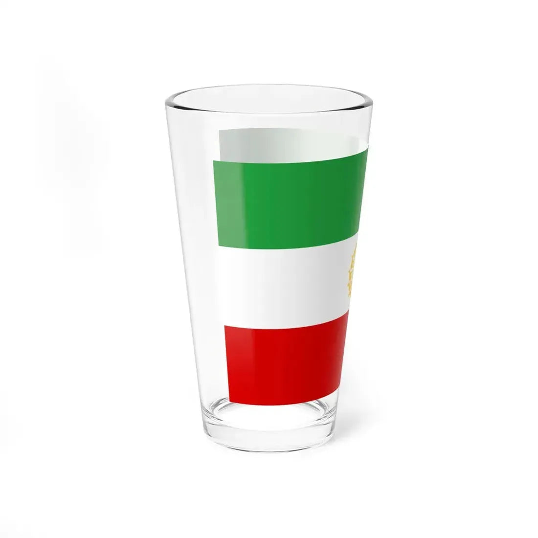 First Flag of I.R.Iran 3-2 (Iran) Pint Glass 16oz - Go Mug Yourself