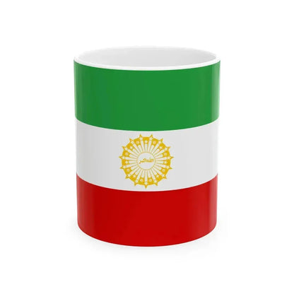 First Flag of I.R.Iran (Iran) White Coffee Mug 11oz - Go Mug Yourself