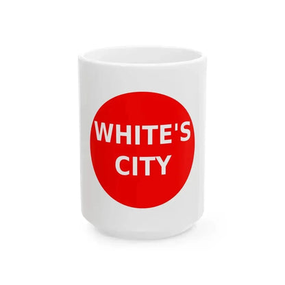 First flag of Whites City New Mexico (Mexico) White Coffee Mug 15oz - Go Mug Yourself
