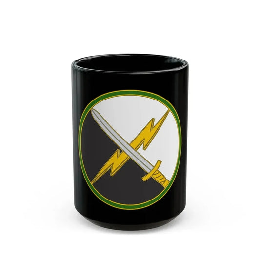 First Information Operations Command CSIB (U.S. Army) Black Coffee Mug 15oz - Go Mug Yourself