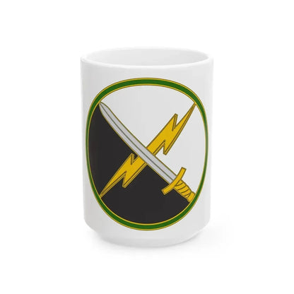 First Information Operations Command CSIB (U.S. Army) White Coffee Mug 15oz - Go Mug Yourself