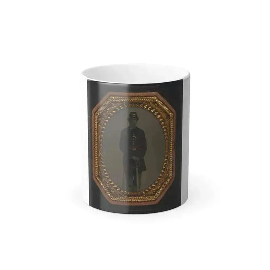 First Lieutenant Jacob A. Field of Company K, 12Th Maine Infantry Regiment in Uniform and Red Officer's Sash With Sword (U.S. Civil War) Color Changing Coffee Mug 11oz Default Title 11oz - Go Mug Yourself