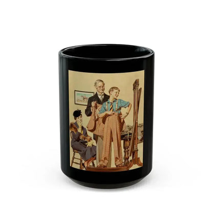 First Long Suit, The Saturday Evening Post, September 18, 1937 - Black Coffee Mug 15oz - Go Mug Yourself