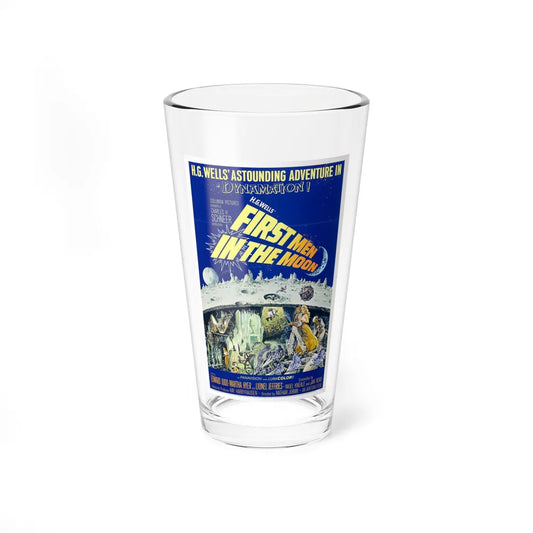 FIRST MEN IN THE MOON 1964 Movie Poster - Pint Glass 16oz-16oz-Go Mug Yourself