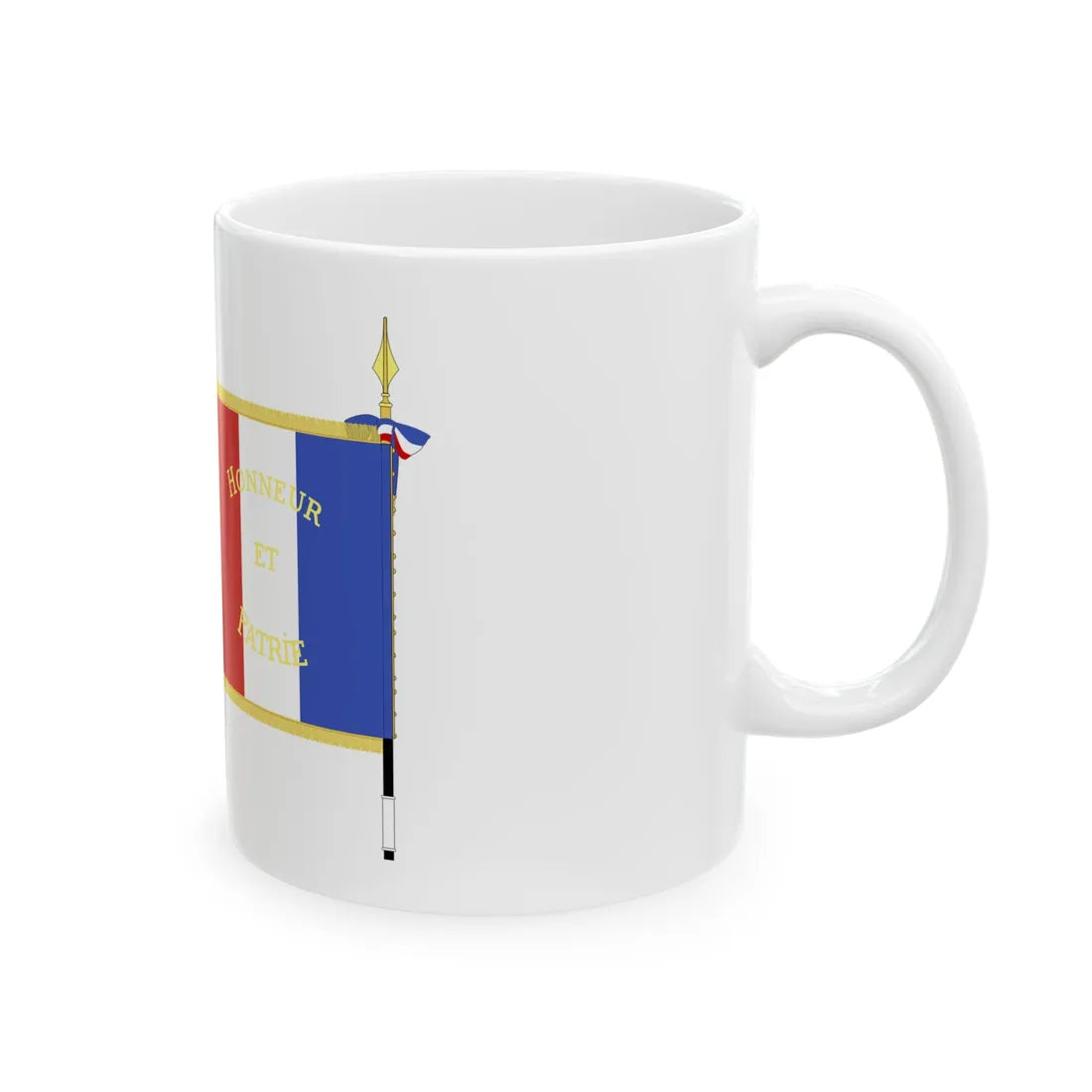 First model regimental Colour for the LFV 1941 (France) White Coffee Mug - Go Mug Yourself