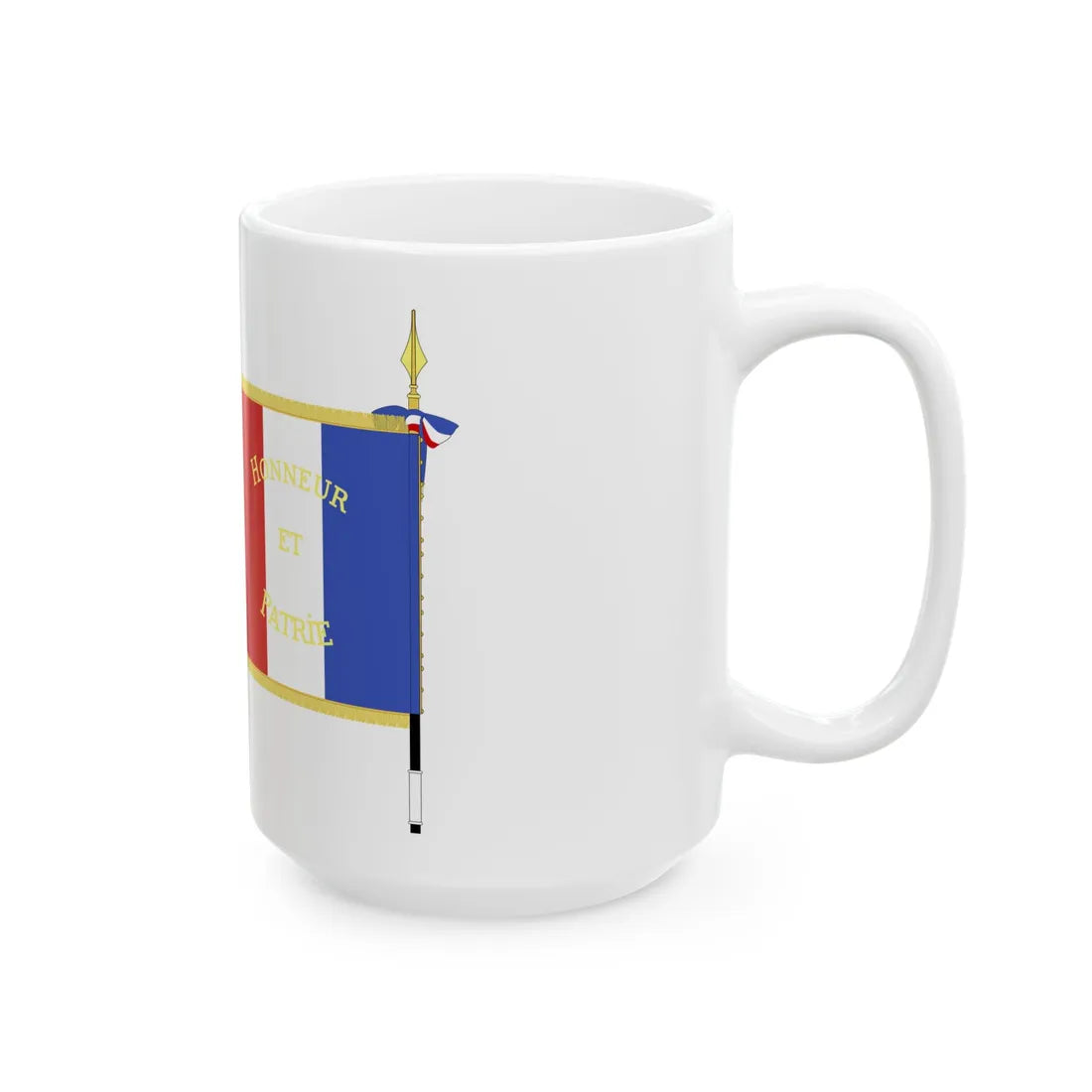 First model regimental Colour for the LFV 1941 (France) White Coffee Mug - Go Mug Yourself